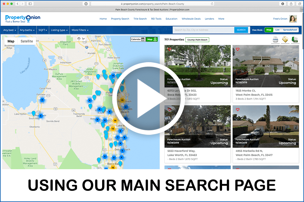 Walkthrough of Using Our Search Page