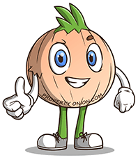 Rooty the propertyonion.com mascot