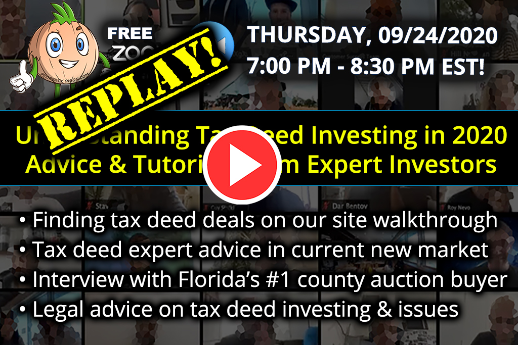 Tax Deed Webcast Replay