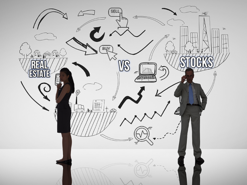 real estate vs stocks