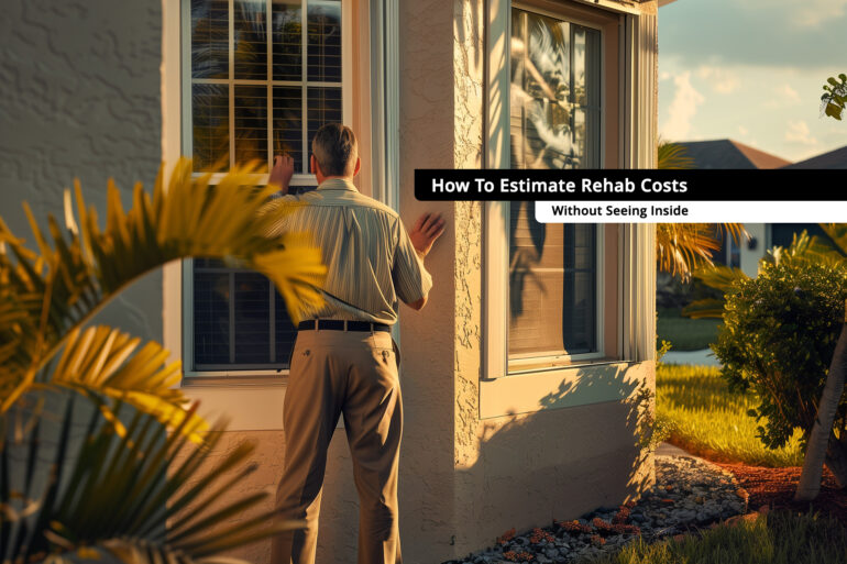 How to Estimate Rehab costs Without Seeing Inside