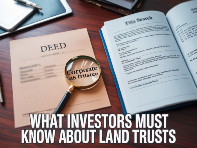 Florida Land Trusts and Foreclosure Auctions: What Investors Need to Know