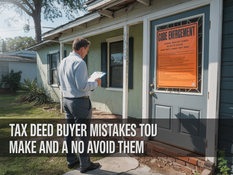 Florida Tax Deed Buyer Mistakes to Avoid