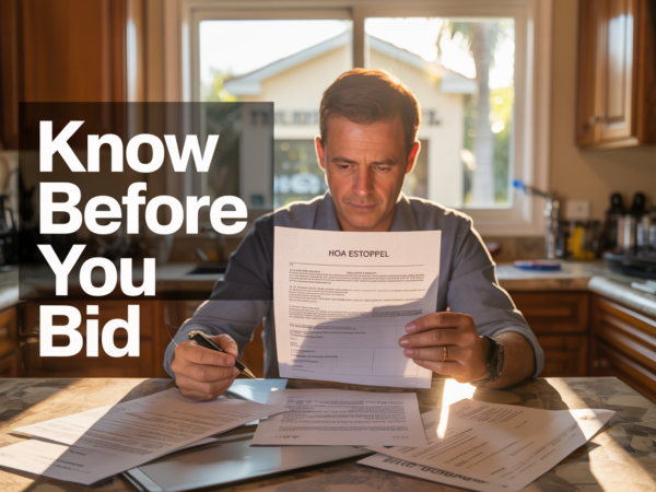 Florida HOA Liens: What Every Auction Investor Must Know Before Bidding