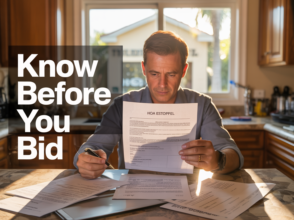 Florida HOA Liens: What Every Auction Investor Must Know Before Bidding