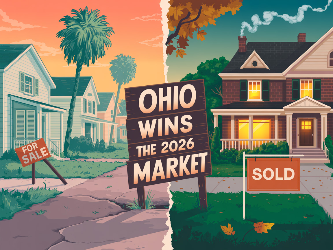 2026 Real Estate Champ is Ohio, Biggest Losers are Florida & Texas