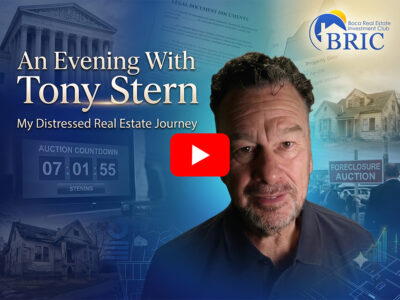 An Evening With Tony Stern at Boca Real Estate Investment Club