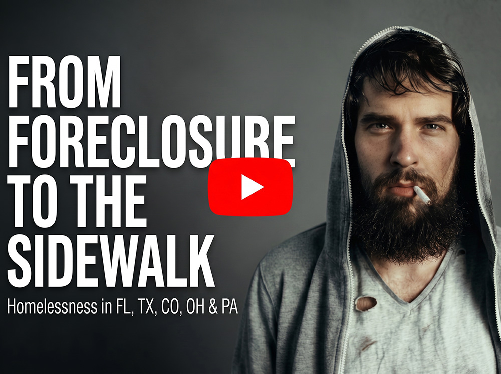 Homelessness: From Foreclosure to the Sidewalk